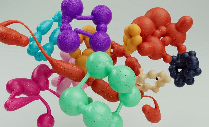 kolorowe molekuły